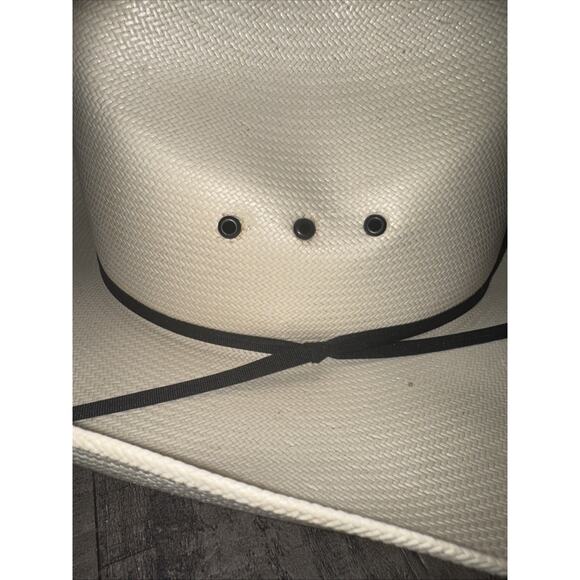 Twister 20X Mexico Straw Cowboy Hat Pre-owned Size 7 1/2 Western Classic - Picture 4 of 11